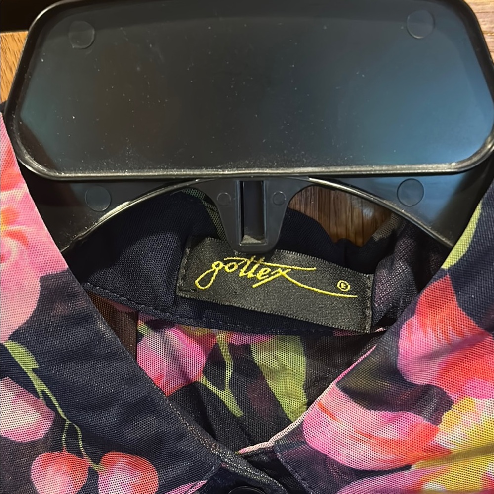 Gottex Floral One Piece Swimsuit - Black and Pink - Picture 2 of 3